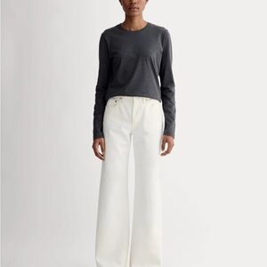 Everlane Mid-Way Jean in Bone